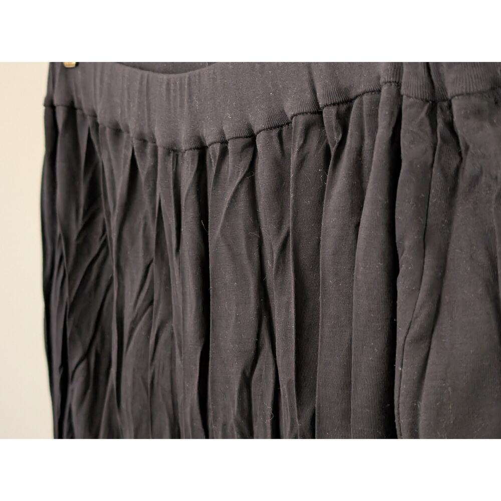 COS Black Plissé Crinkle Wide Leg Pants - HTF Size M Sold Out - Picture 3 of 8